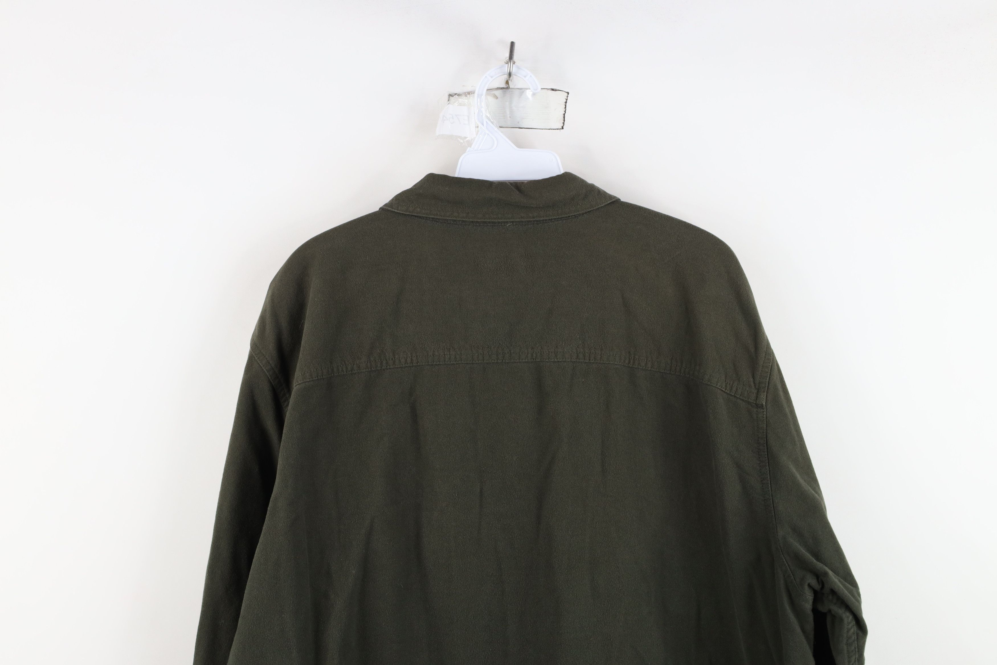 Eddie Bauer Vintage 90s Eddie Bauer Heavy Chamois Cloth Button Shirt Size US L / EU 52-54 / 3 - 11 Thumbnail