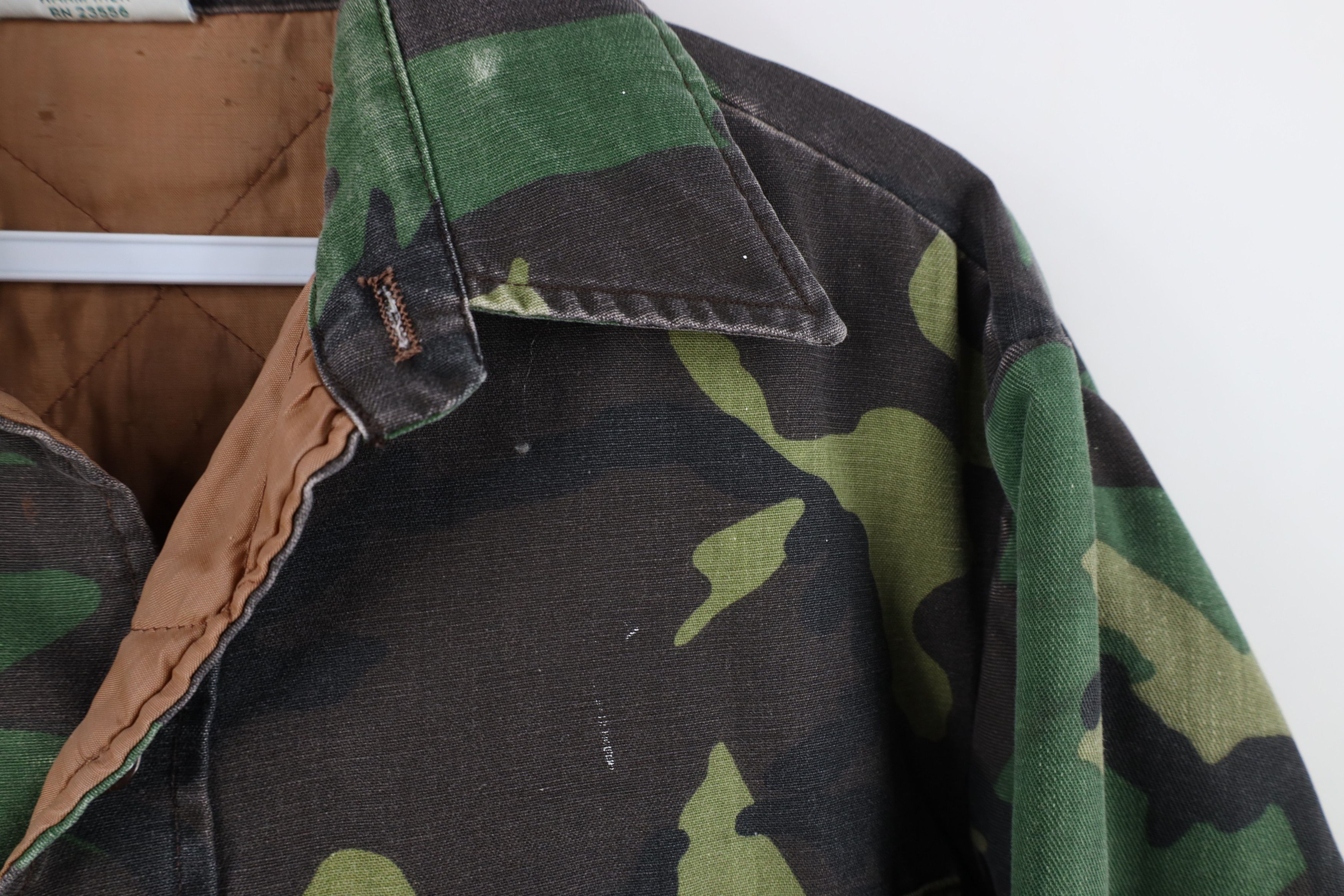 Vintage Vintage 70s Streetwear Quilted Camouflage Shirt Jacket USA Size US L / EU 52-54 / 3 - 4 Thumbnail