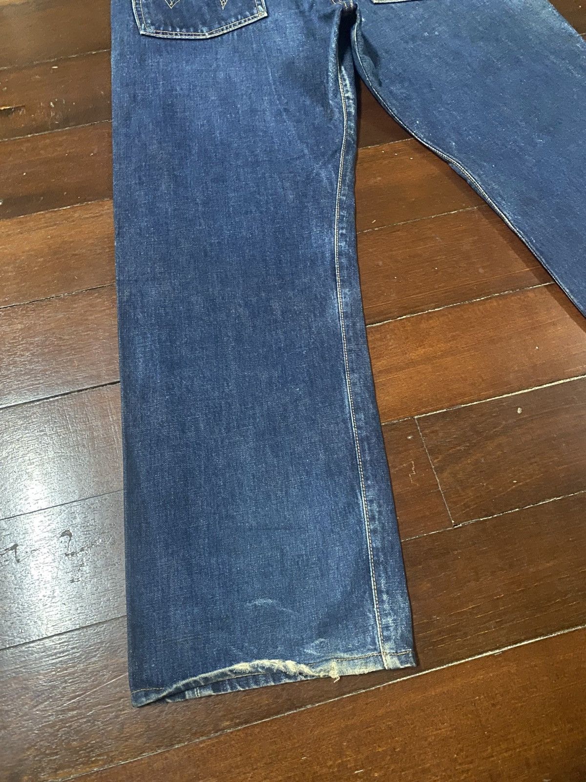 Kapital Vintage Edwin 505 Selvedge fly Button mud wash Denim Jeans Size US 35 - 7 Thumbnail