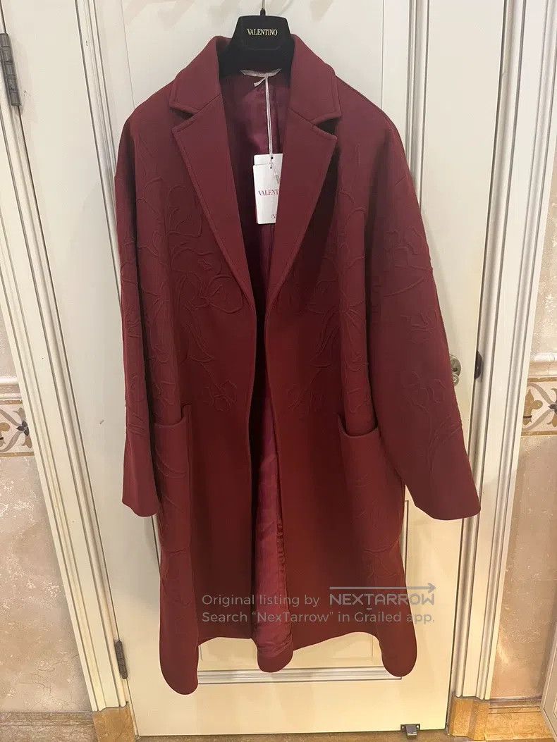 Valentino Valentino Embroidered wool coat Size US S / EU 44-46 / 1 - 6 Thumbnail