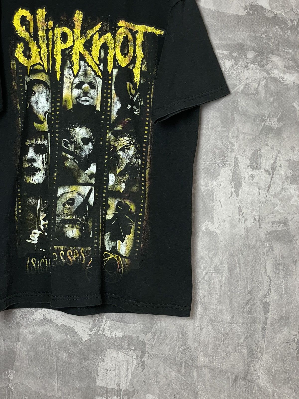 Band Tees × Slipknot × Vintage Vintage SLIPKNOT Printed Masks Band T Shirt Size US L / EU 52-54 / 3 - 4 Thumbnail