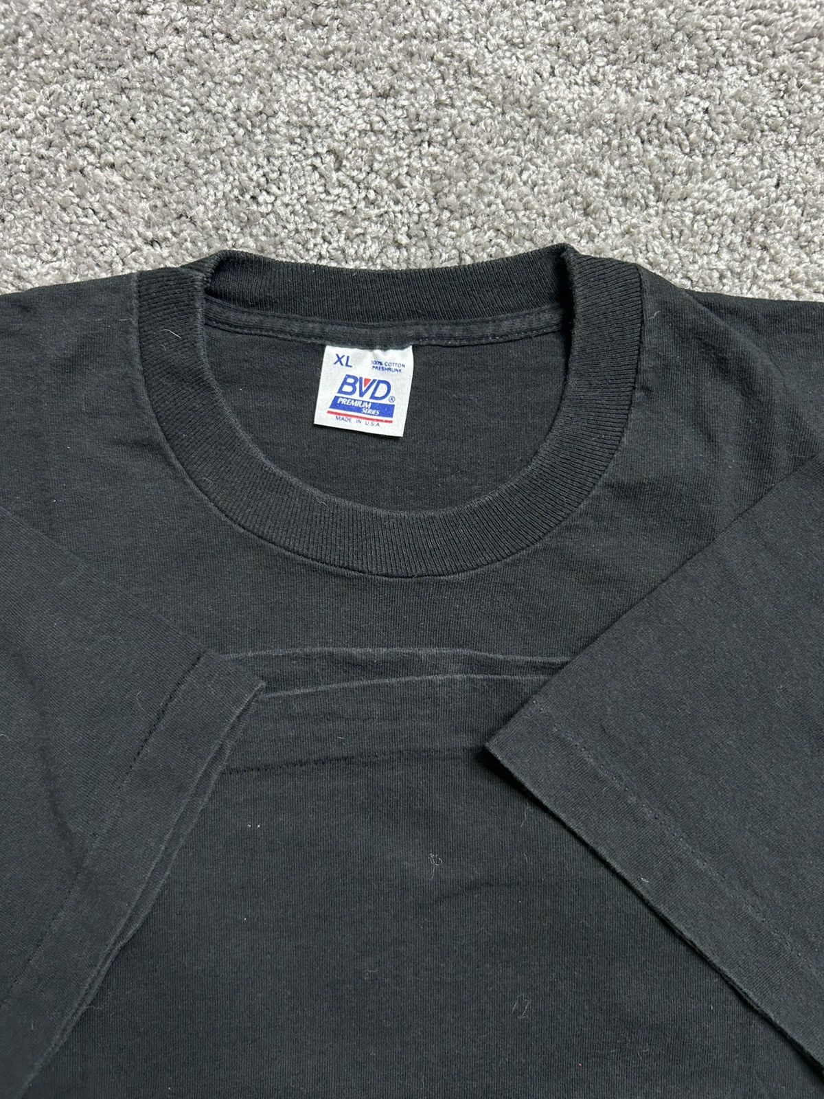 Vintage Vintage 90s BVD Blank Selvedge Pocket Tee Made in USA Size US XL / EU 56 / 4 - 5 Thumbnail