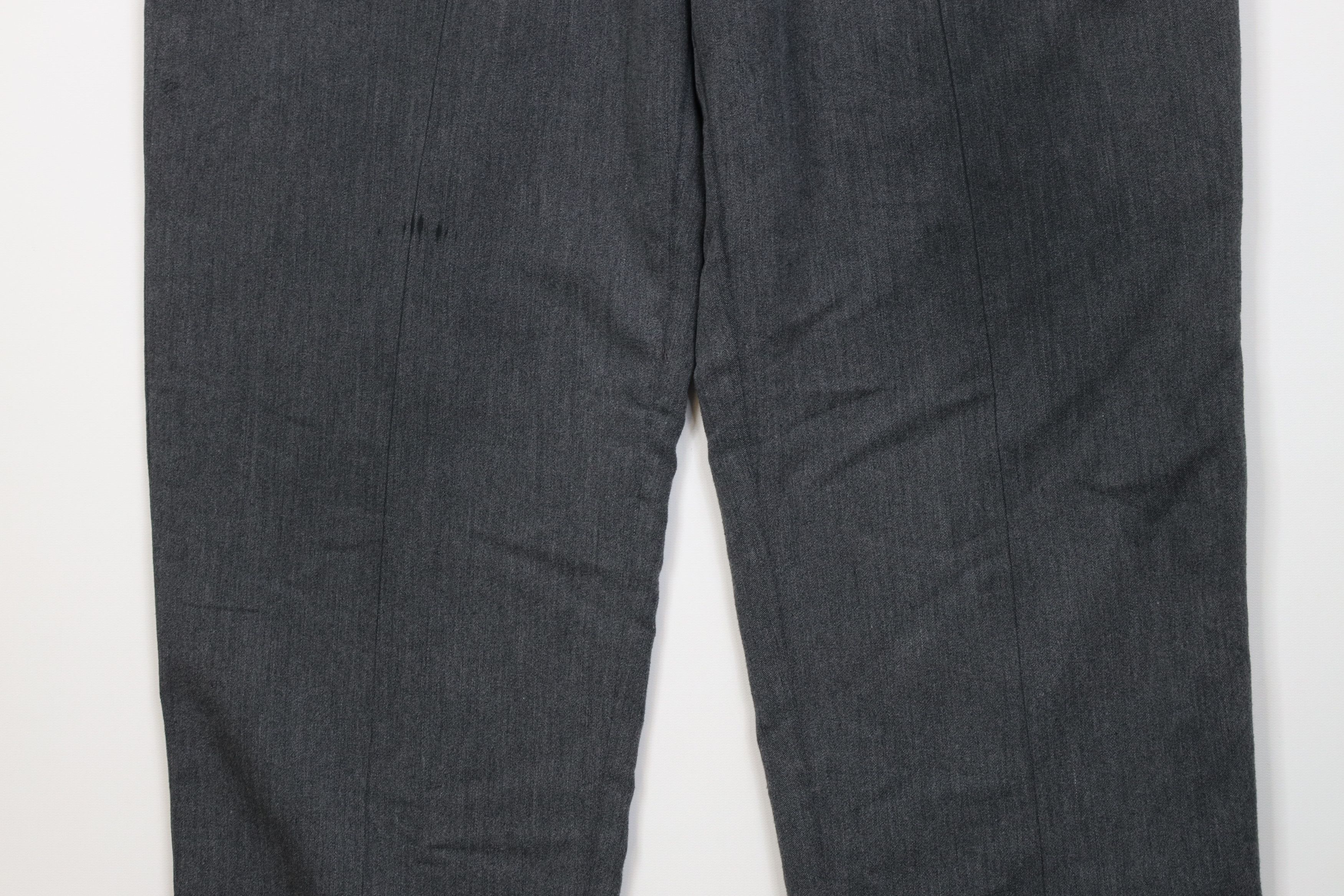 Vintage Vintage 90s Rayon Gabardine Blend Wide Leg Chino Pants Gray Size US 36 / EU 52 - 3 Thumbnail