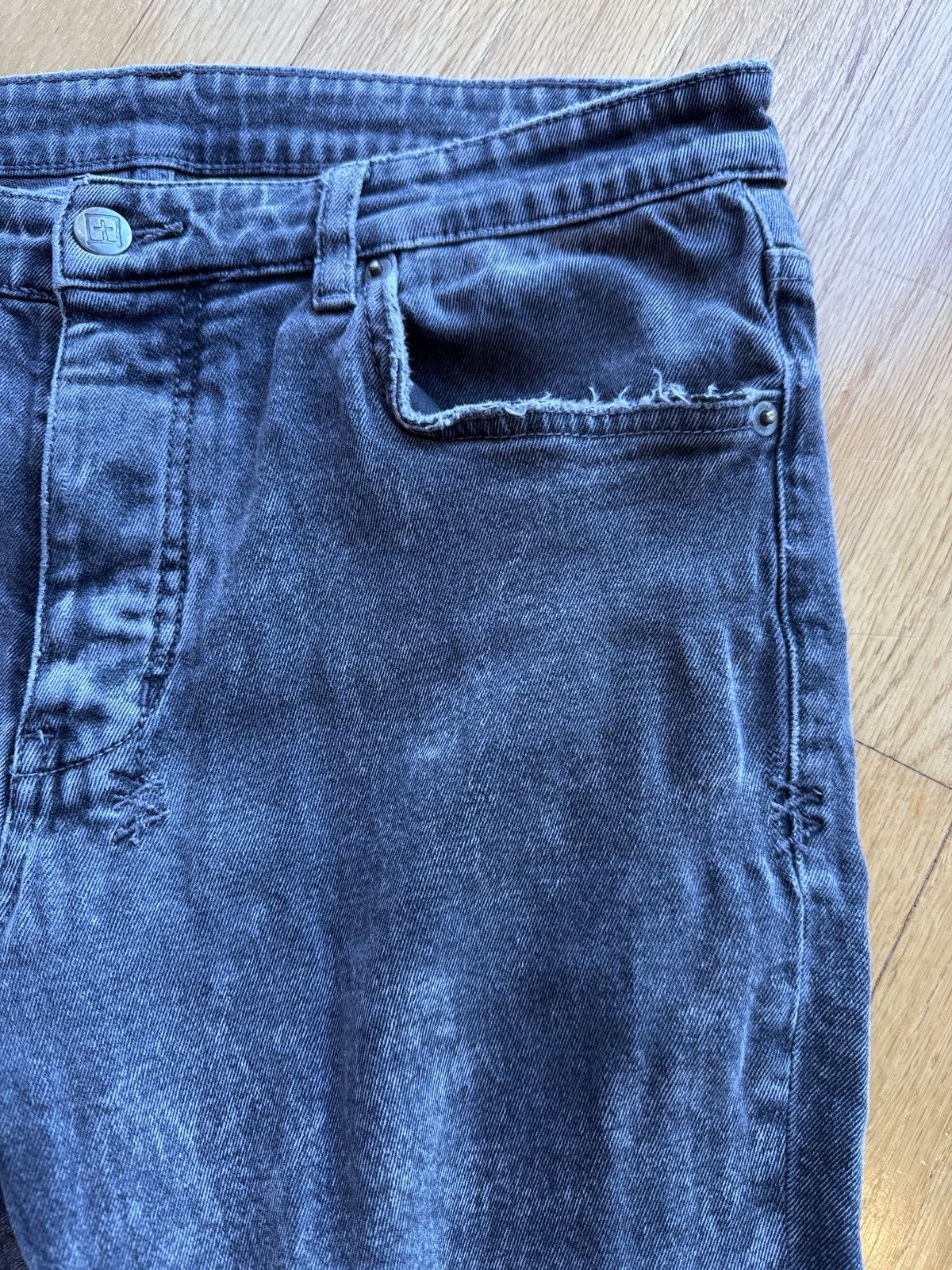 Ksubi Ksubi Distressed Skinny Denim Black Washed Size US 32 / EU 48 - 6 Thumbnail
