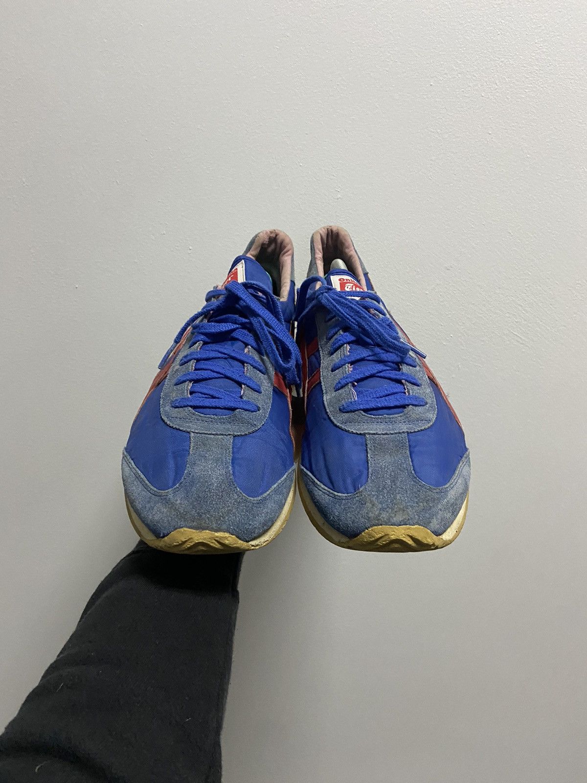 Asics × Vintage Asics Onitsuka Tiger Vintage Sneakers Low Top stripe Size US 12.5 / EU 45-46 - 3 Thumbnail