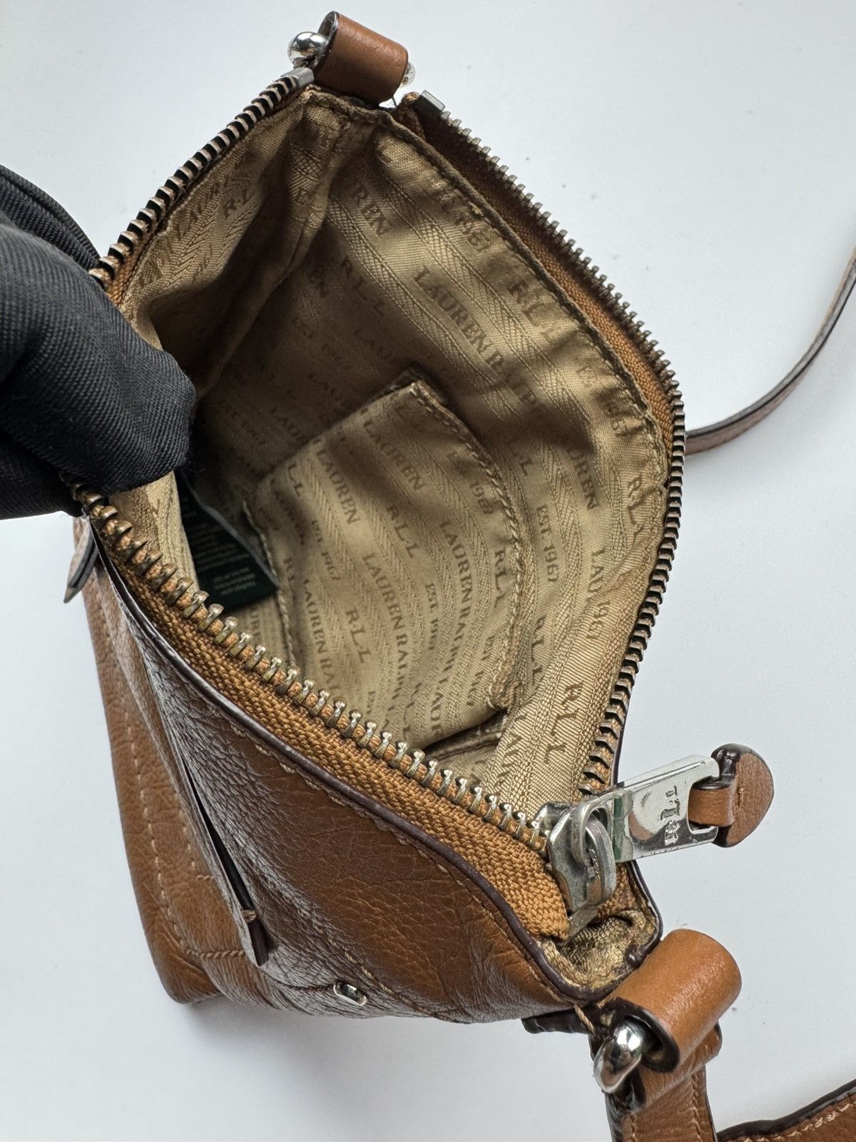 Ralph Lauren RL Ralph Lauren Brown Crossbody Bag Size ONE SIZE - 7 Thumbnail