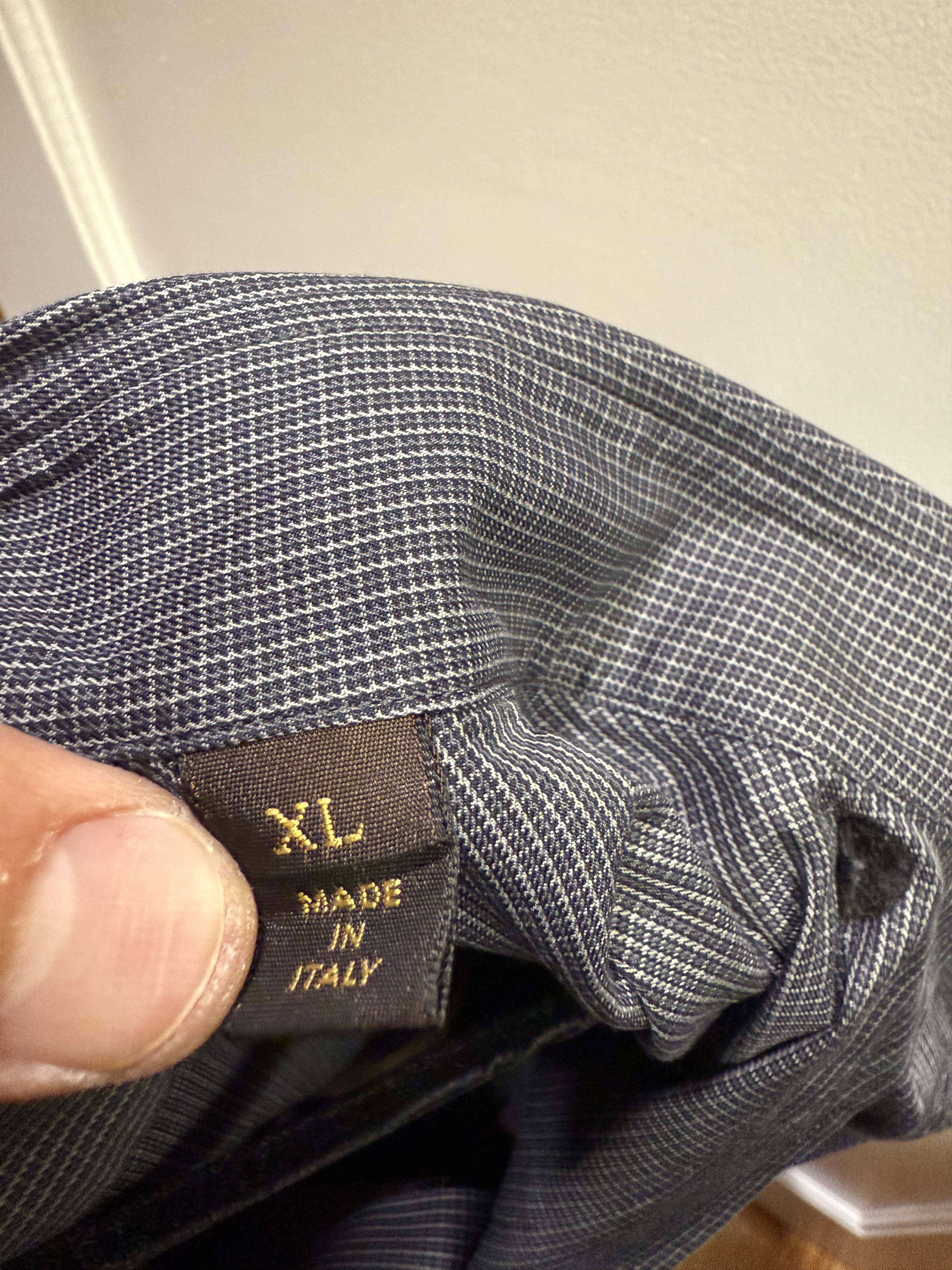 Louis Vuitton Louis Vuitton Grey Dress Shirt Size XL Size US XL / EU 56 / 4 - 5 Thumbnail