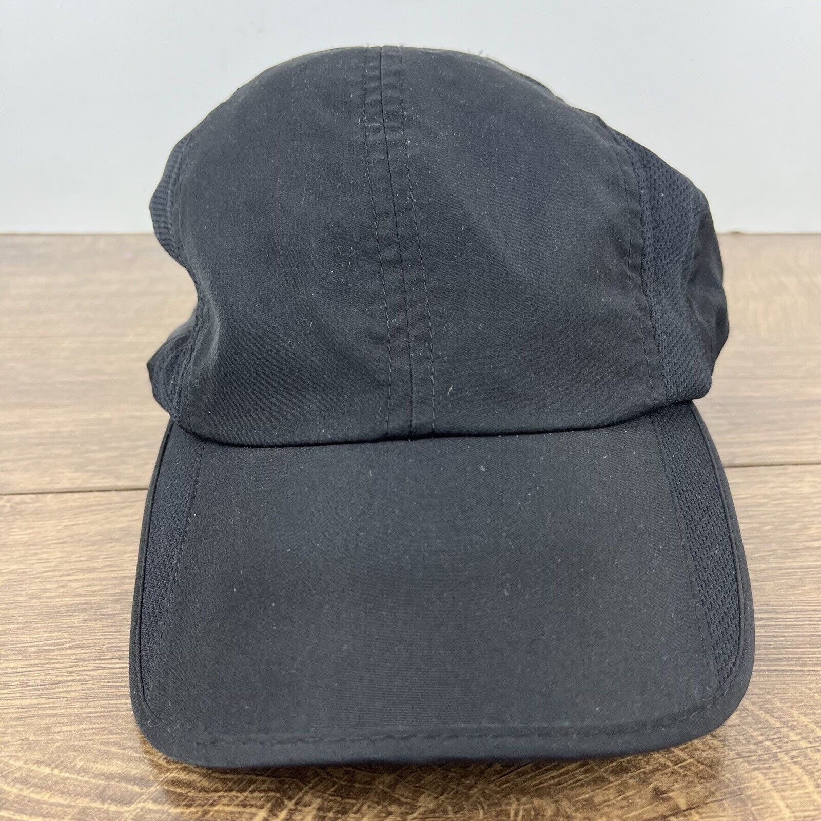 Other Black Athletic Running Hat Black Adjustable Hat Black Runnin Size ONE SIZE - 6 Thumbnail