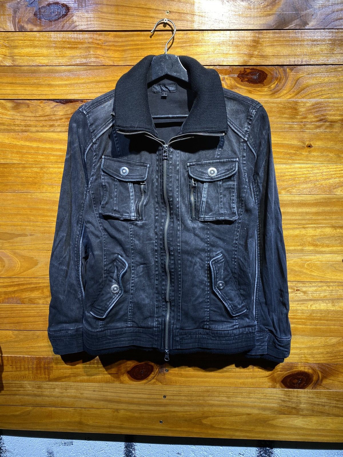 In The Attic In the Attic Black Denim Jacket Vintage Casual Size M / US 6-8 / IT 42-44 - 3 Thumbnail