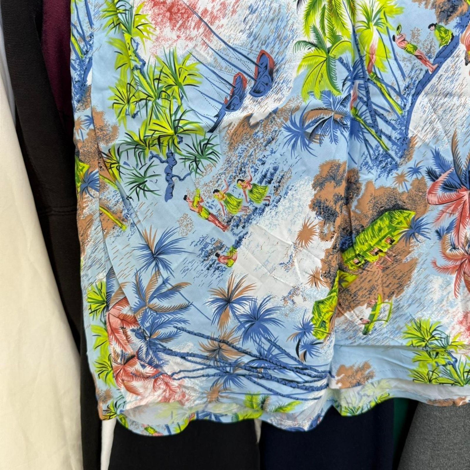 Guess Vintage 90s Women’s Guess Tropical Pattern Skirt Size 29" - 4 Thumbnail