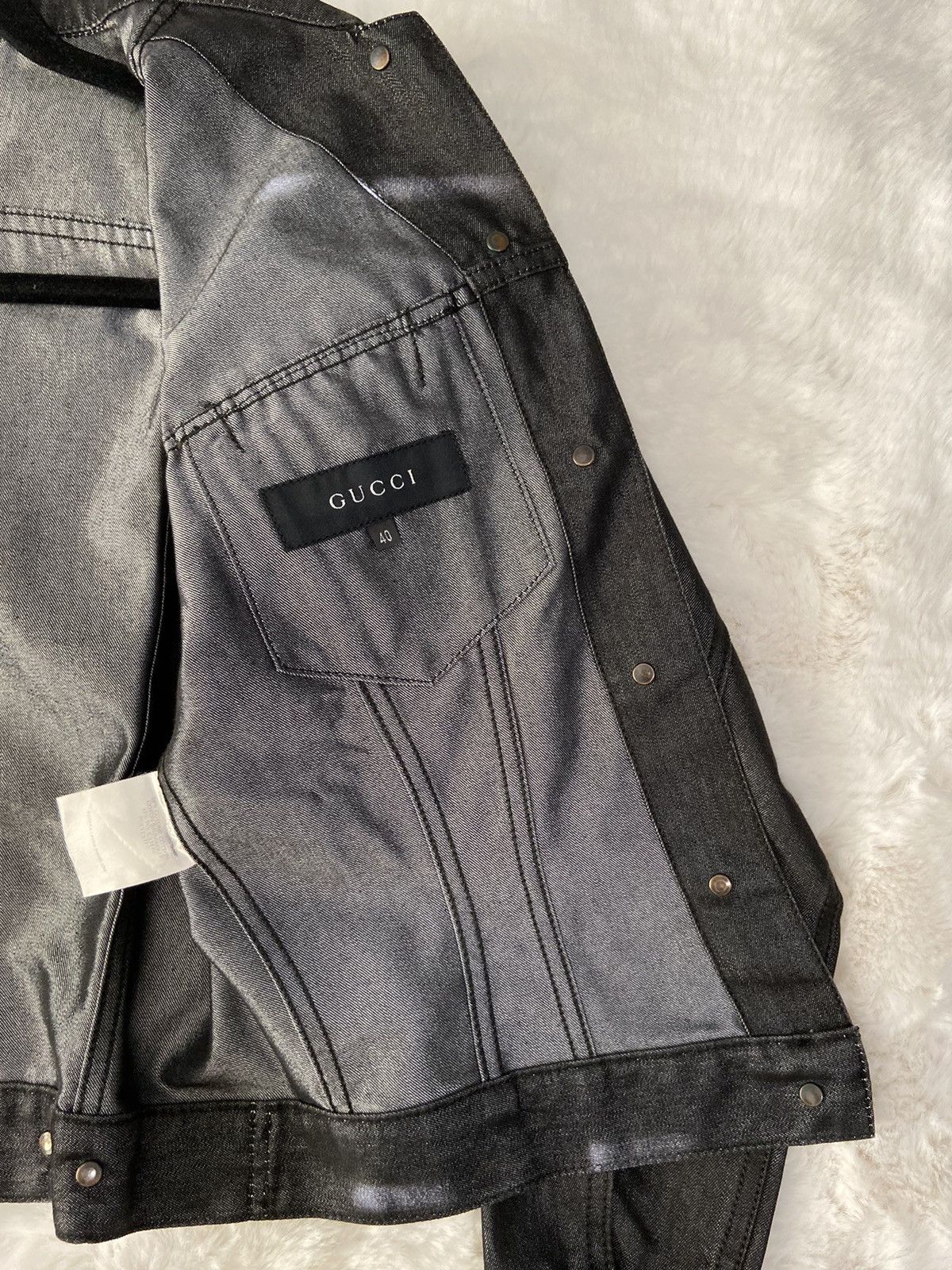 Gucci × Tom Ford Gucci Tom Ford Waxed Trucker Jacket Size US S / EU 44-46 / 1 - 5 Thumbnail