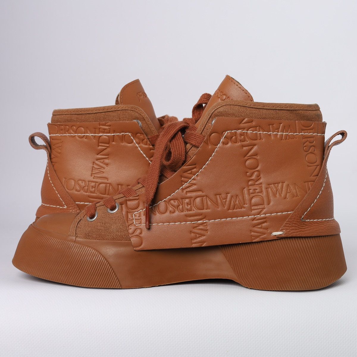JW Anderson J.W Anderson high Top Brown Sneakers Boots Size US 9 / IT 39 - 14 Thumbnail