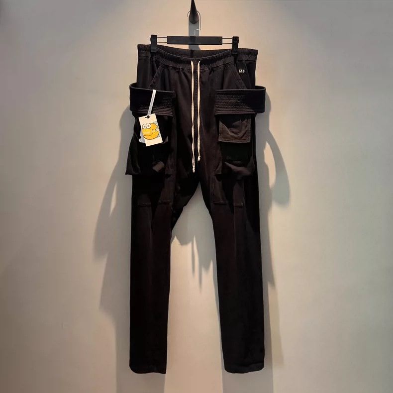 Rick Owens rick owens size m Classic Double Loop Pants with Ribbon pa Size US 30 / EU 46 - 1 Thumbnail
