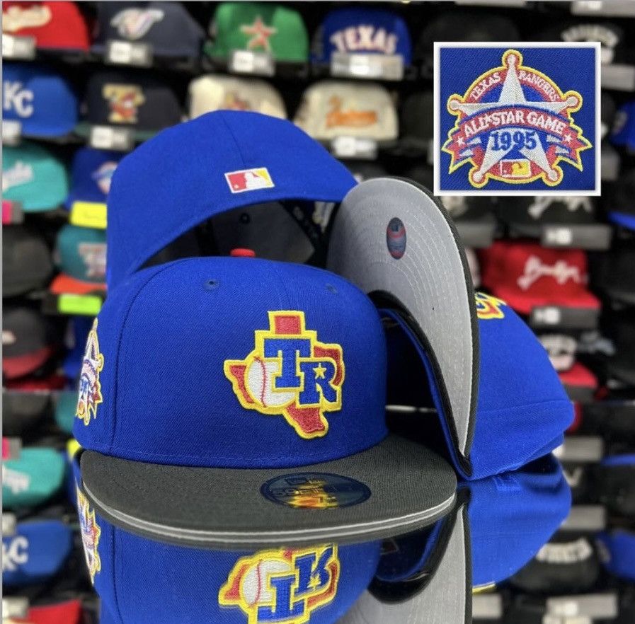 image of New Era Texas Rangers 1995 All Star Game Patch Size 7 1/8 in Blue, Men's