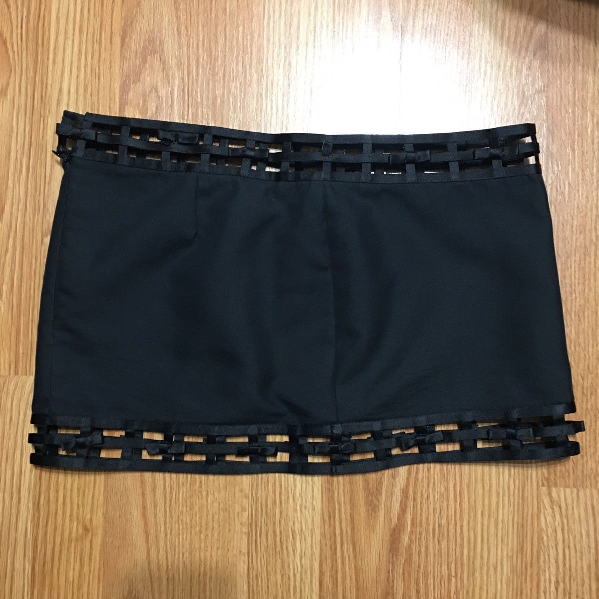 Dsquared2 Dsquared2 Black Cotton Silk Mini Skirt EU 44 Size 30" / US 8 / IT 44 - 5 Thumbnail