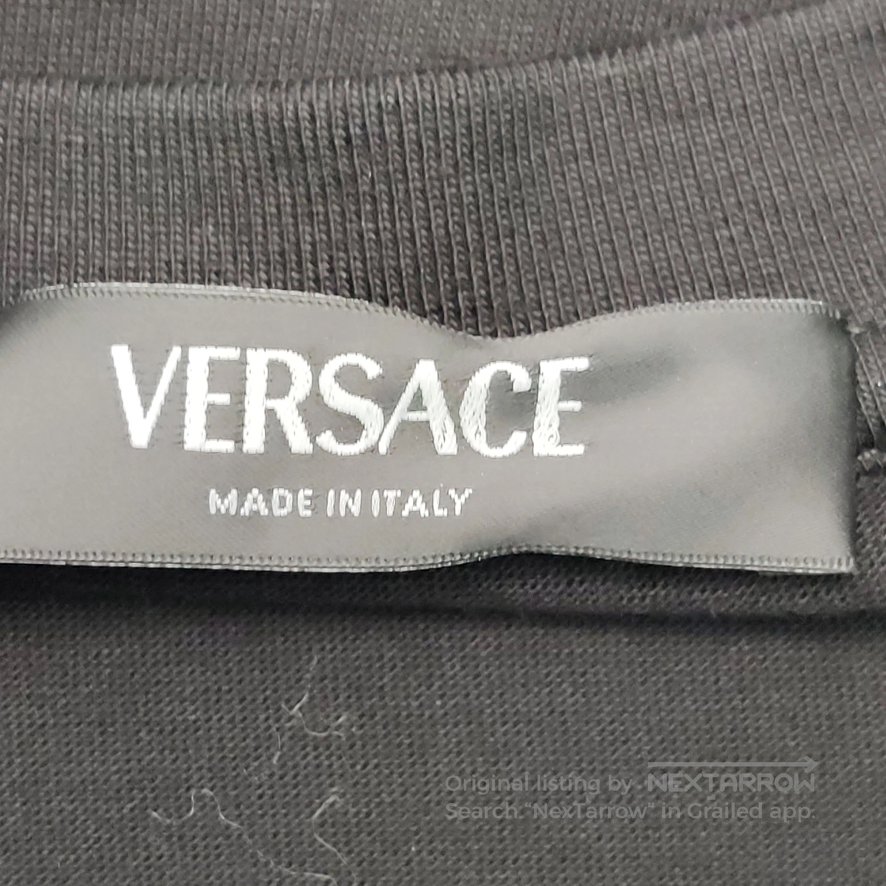 Versace Versace L Cotton Colorblock Pattern T-Shirt. Size US L / EU 52-54 / 3 - 5 Thumbnail