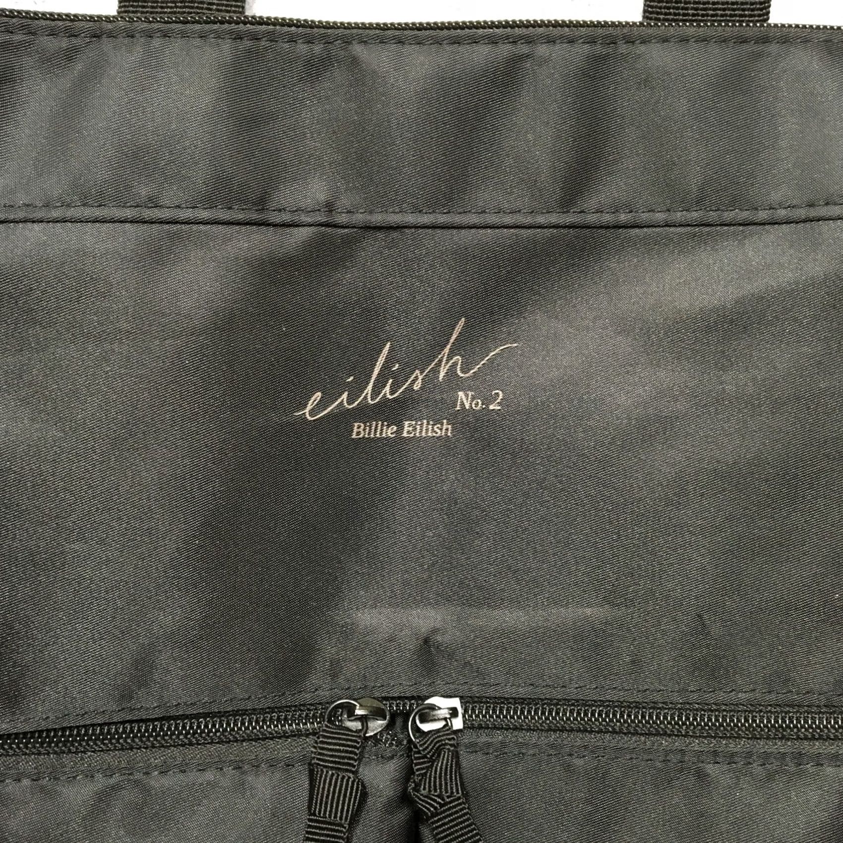 No. 21 eilish No. 2 Backpack Tote Bag Black Zippered Lightweight NWT Womens Medium Nylon Pattern Solid Bag Size ONE SIZE - 2 Thumbnail
