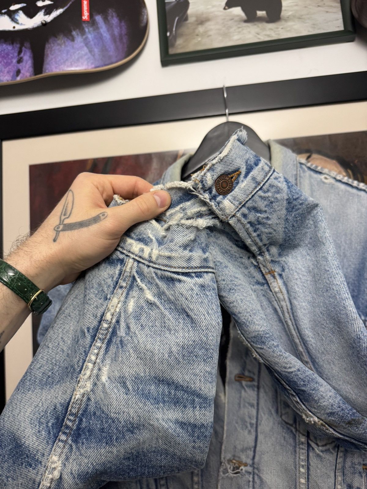 Levi's Levis Vintage 90s Denim Trucker Jacket 70506 Made In USA Size US L / EU 52-54 / 3 - 11 Thumbnail