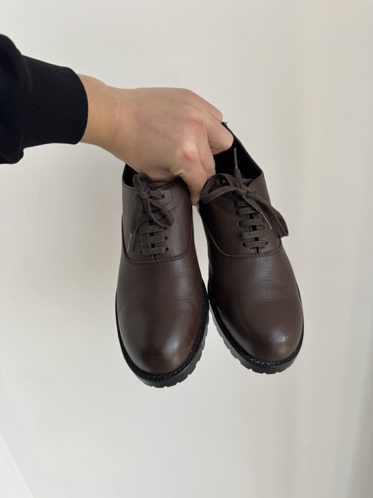 Comme des Garcons COMME des GARCONS HOMME PLUS LEATHER OXFORD LACE UP SHOES Size US 7 / EU 40 - 6 Thumbnail