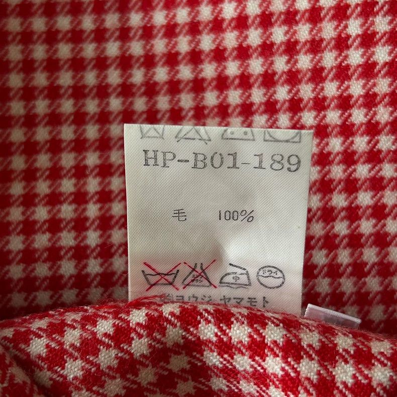 Yohji Yamamoto Yohji Yamamoto 93aw houndstooth red shirt 2503-Nextarrow Size US M / EU 48-50 / 2 - 8 Thumbnail