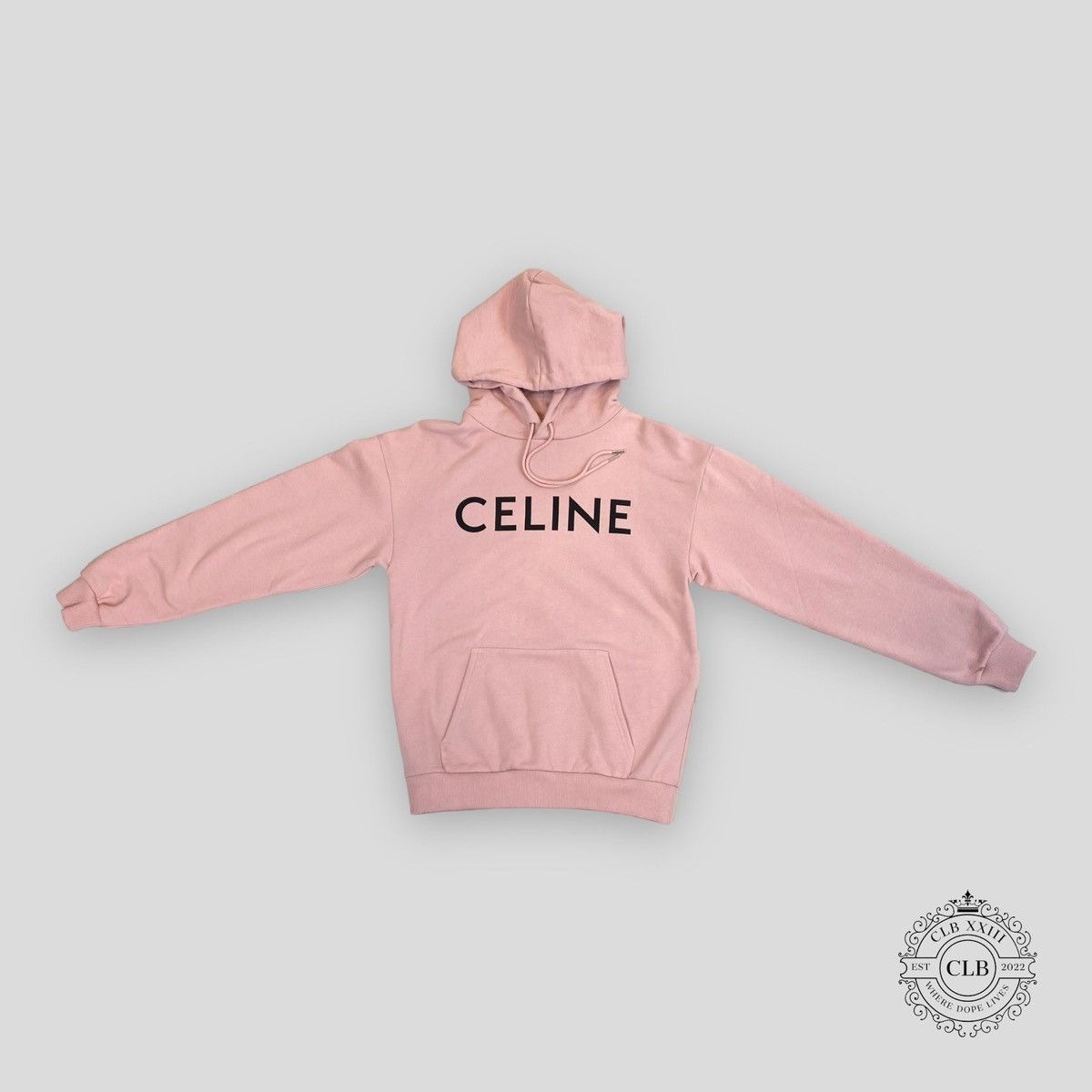 Celine Celine Homme Logo Hoodie in Pink Size US L / EU 52-54 / 3 - 1 Thumbnail