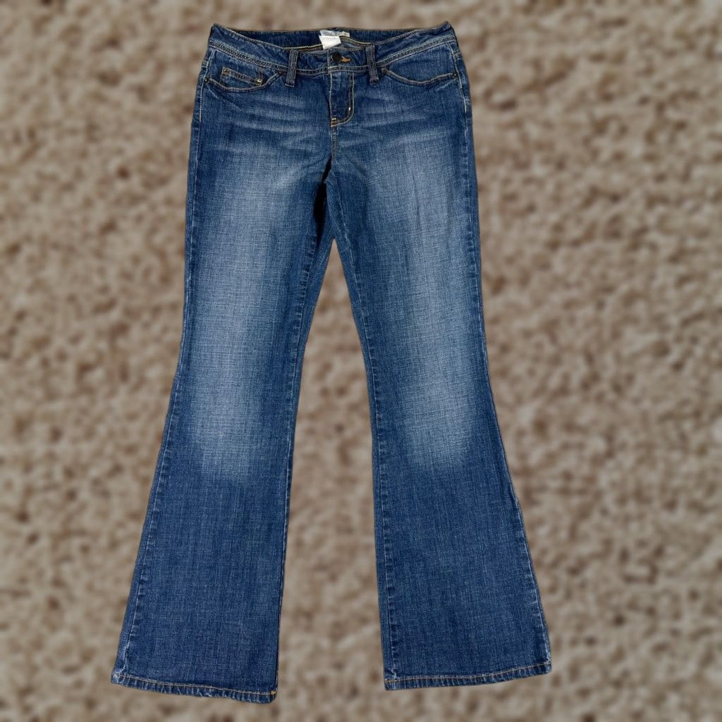 Vintage SO Jeans Jeans Blue Denim 29x31 Women's Regular Flared Low Rise 9 Cotton Blend Stretch City 90s? (Note: avoid adding unknown decade) Size 30" / US 8 / IT 44 - 1 Thumbnail