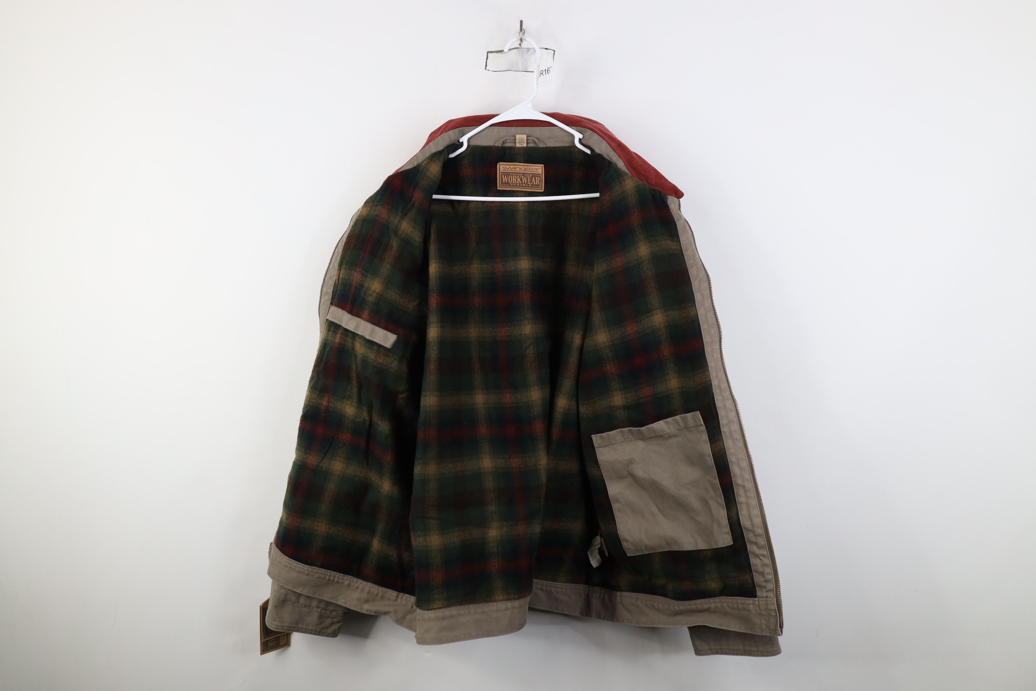 Vintage Deadstock Vintage 90s Corn Blanket Lined Canvas Chore Jacket Size US XXL / EU 58 / 5 - 10 Thumbnail