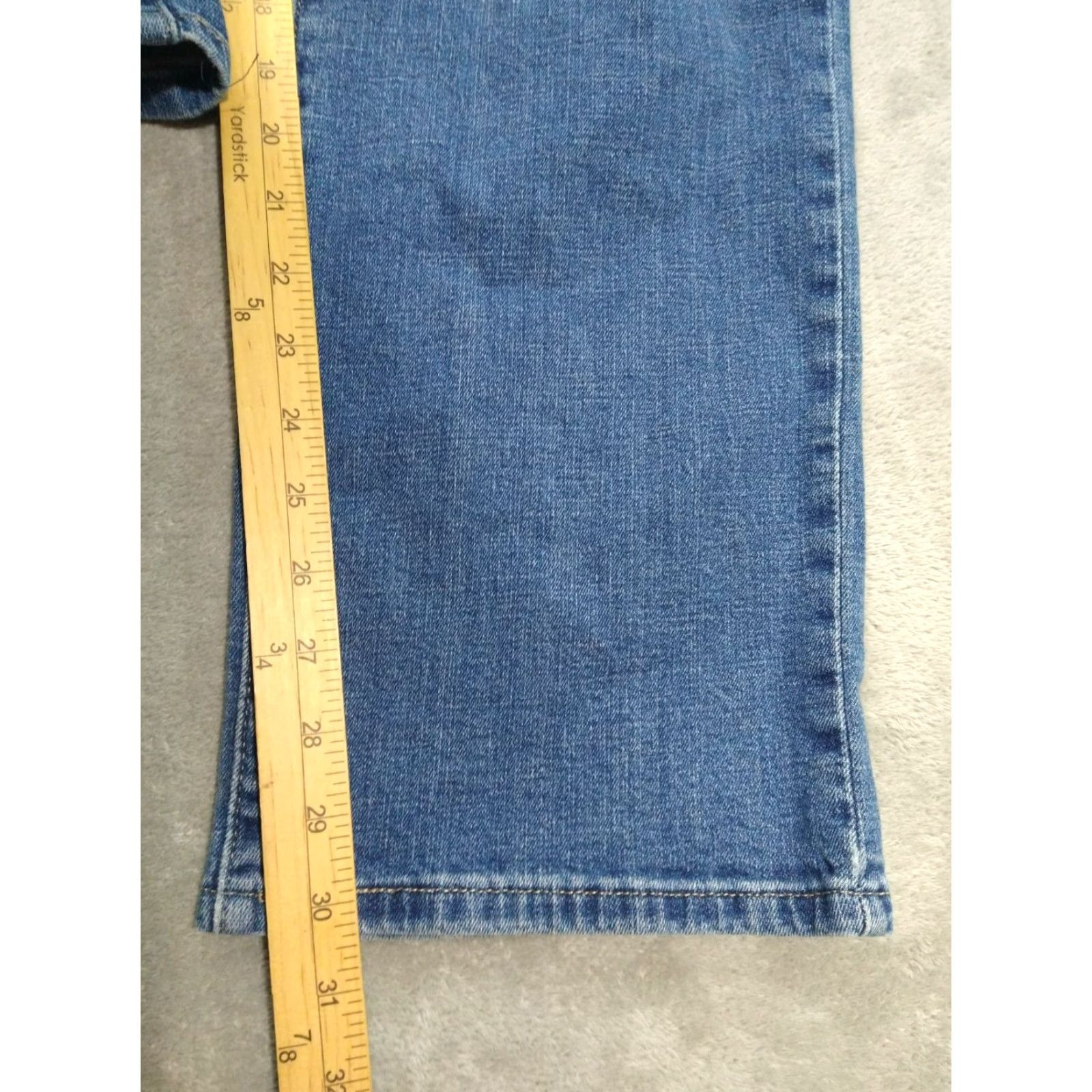 Levi's Levi's 505 Jeans Womens 16 Blue Denim High Rise Stretch Straight Size 38" / US 16 / IT 52 - 5 Thumbnail