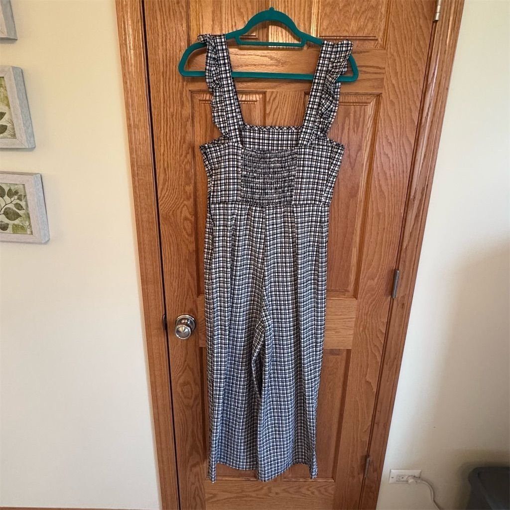 Urban Outfitters Urban Outfitters BDG Women's Checkered Jumpsuit M Ruffle Tr Size M / US 6-8 / IT 42-44 - 4 Thumbnail