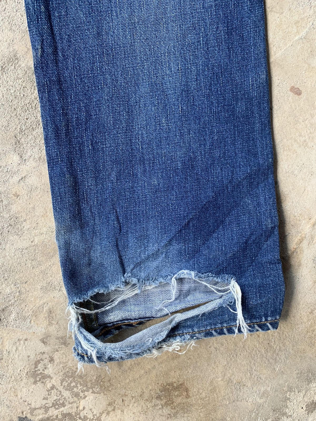 Edwin × Vintage Edwin 505XX Selvedge Distressed Denim Size US 29 - 13 Thumbnail