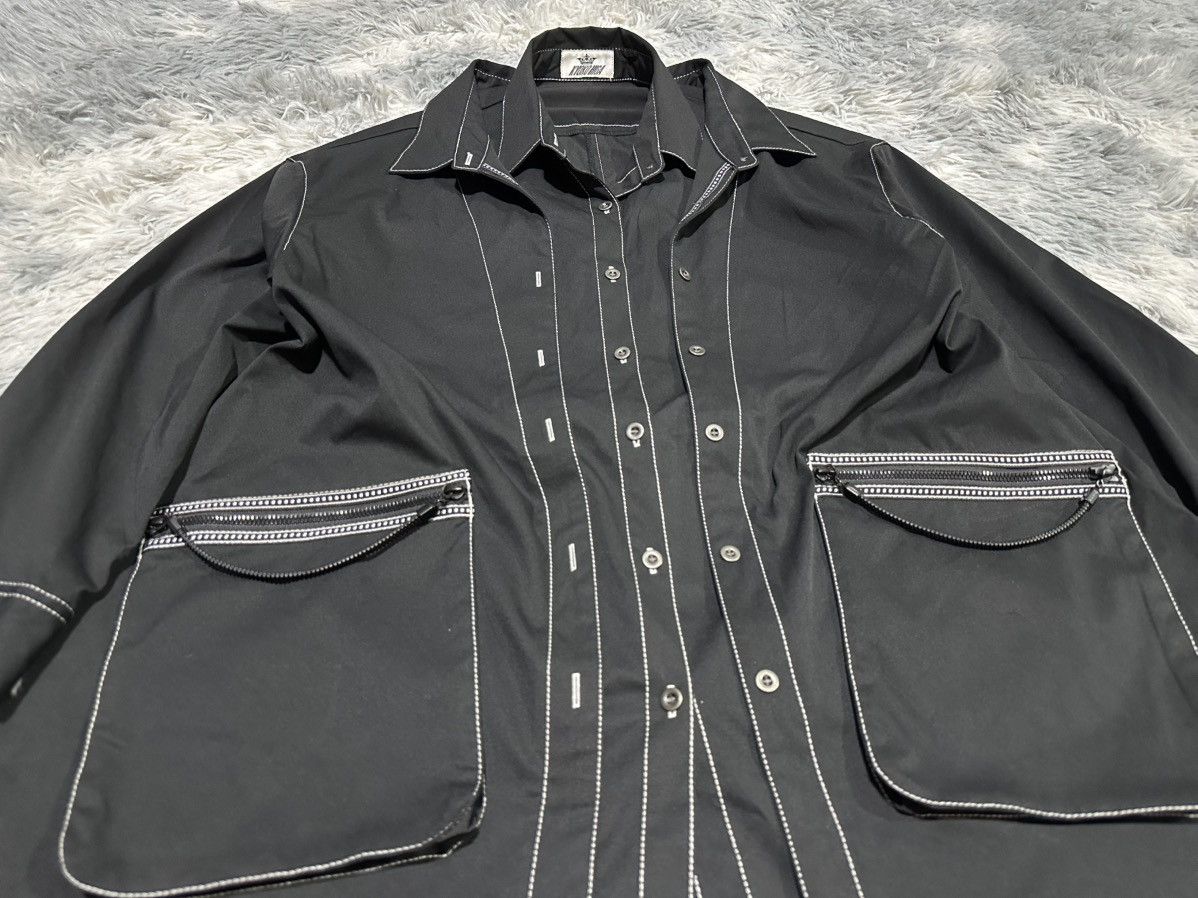 Japanese Brand 🔥Japanese Designer Kyoko Higa Double Layer Over Shirt Jacket Size US L / EU 52-54 / 3 - 7 Thumbnail
