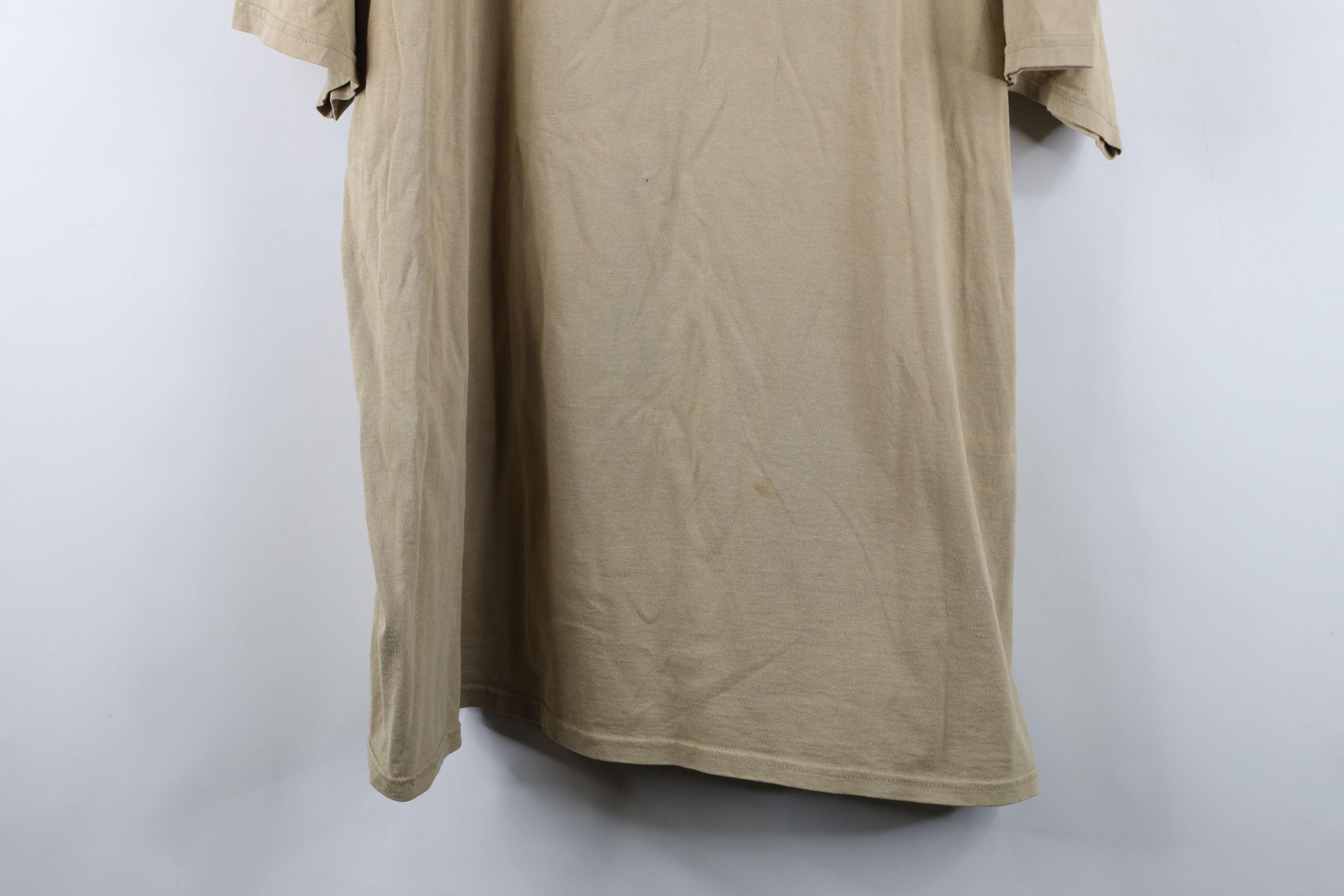 Nike Vintage Y2K Nike Travis Scott Mini Swoosh T-Shirt Sand Brown Size US XXL / EU 58 / 5 - 3 Thumbnail
