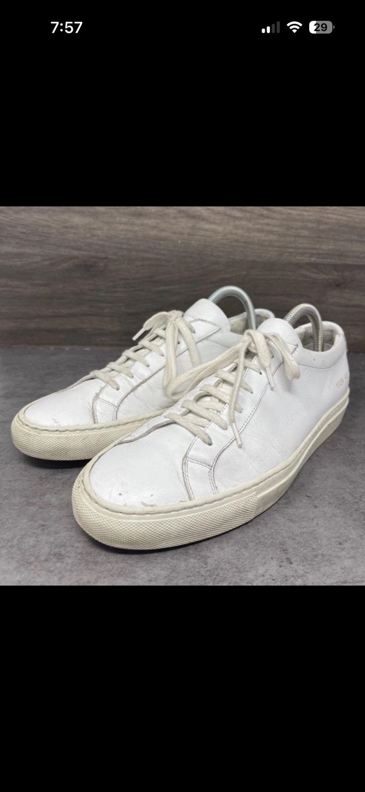 Common Projects Common Projects Achilles Low EU 40 Pre- Owned Size US 7.5 / EU 40-41 - 2 Thumbnail