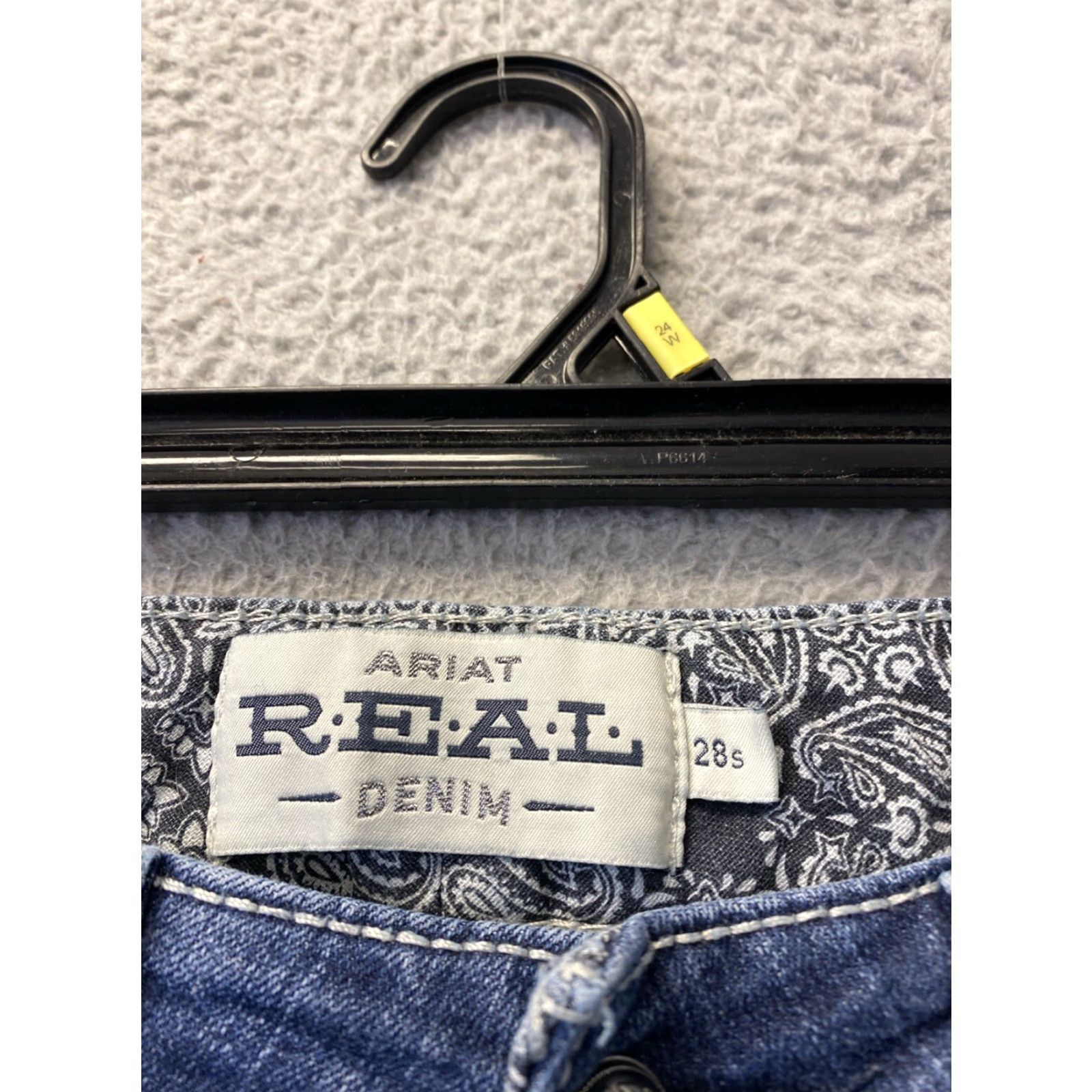 Ariat Ariat Jeans Womens 28S Real Denim Riding Jeans / 47-105 - Slim, Mid Rise, 5-Pocket, Denim, Blue, Cowboy, Horse, Southwestern, Ariat, Regular, Women Size 28" / US 6 / IT 42 - 3 Thumbnail