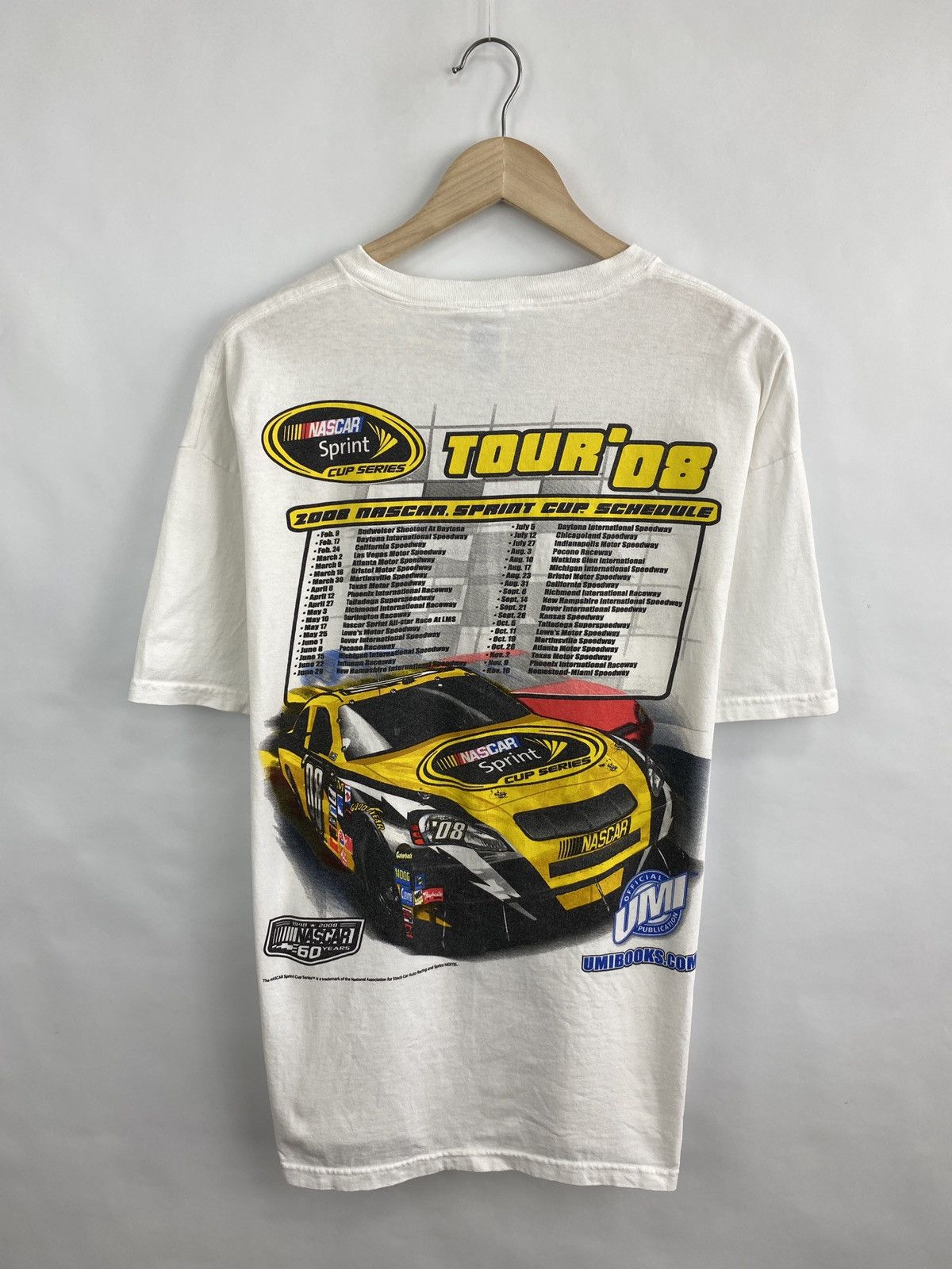 NASCAR Vintage Y2K NASCAR Sprint 2008 Moto T-Shirt Retro Hype Rare Size US XL / EU 56 / 4 - 3 Thumbnail