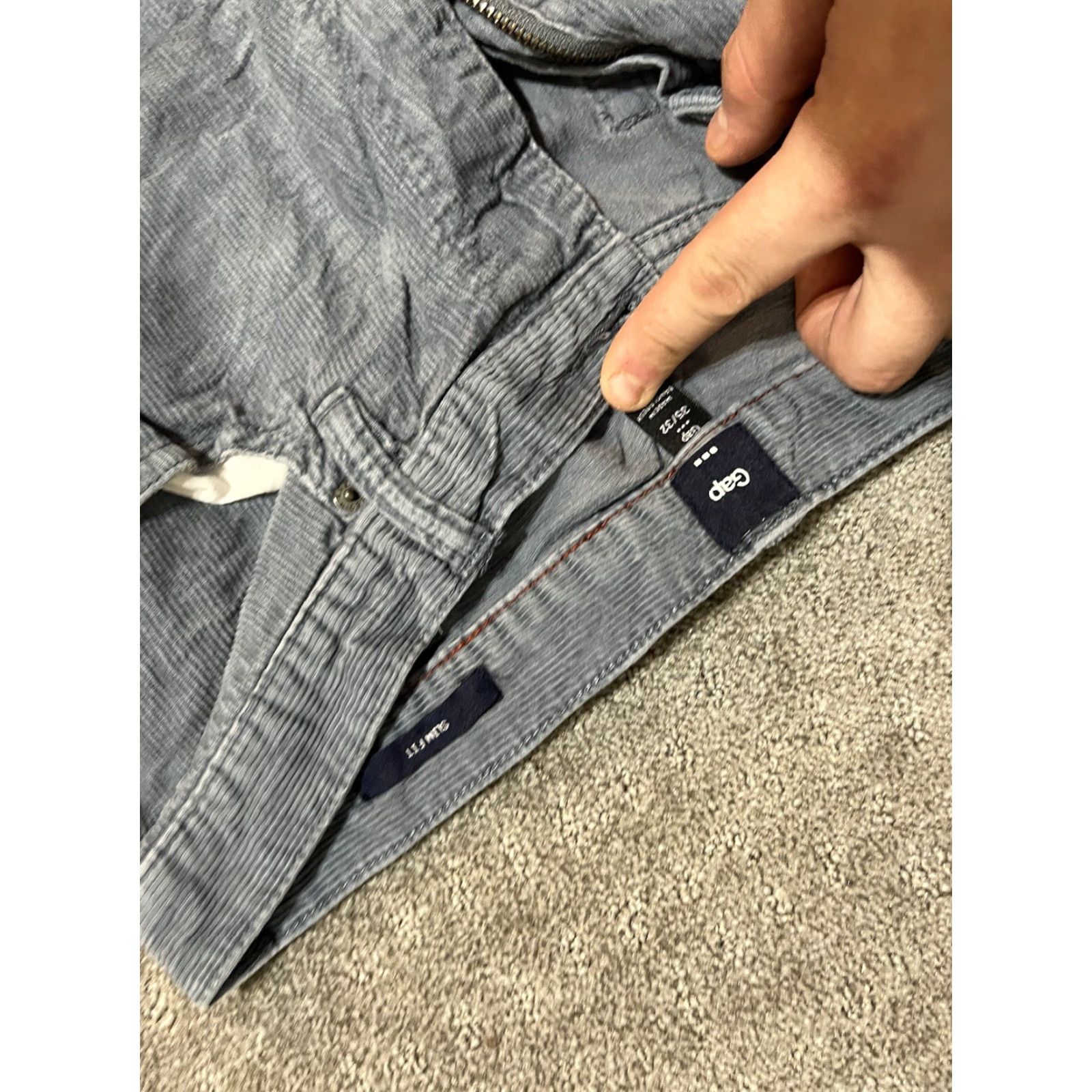 Gap Gap Jeans Corduroy 5-Pocket Classic Slim Fit Men’s Brown 35x32 Inseam 32 Regular 5-Pocket Denim Pants Size US 35 - 6 Thumbnail