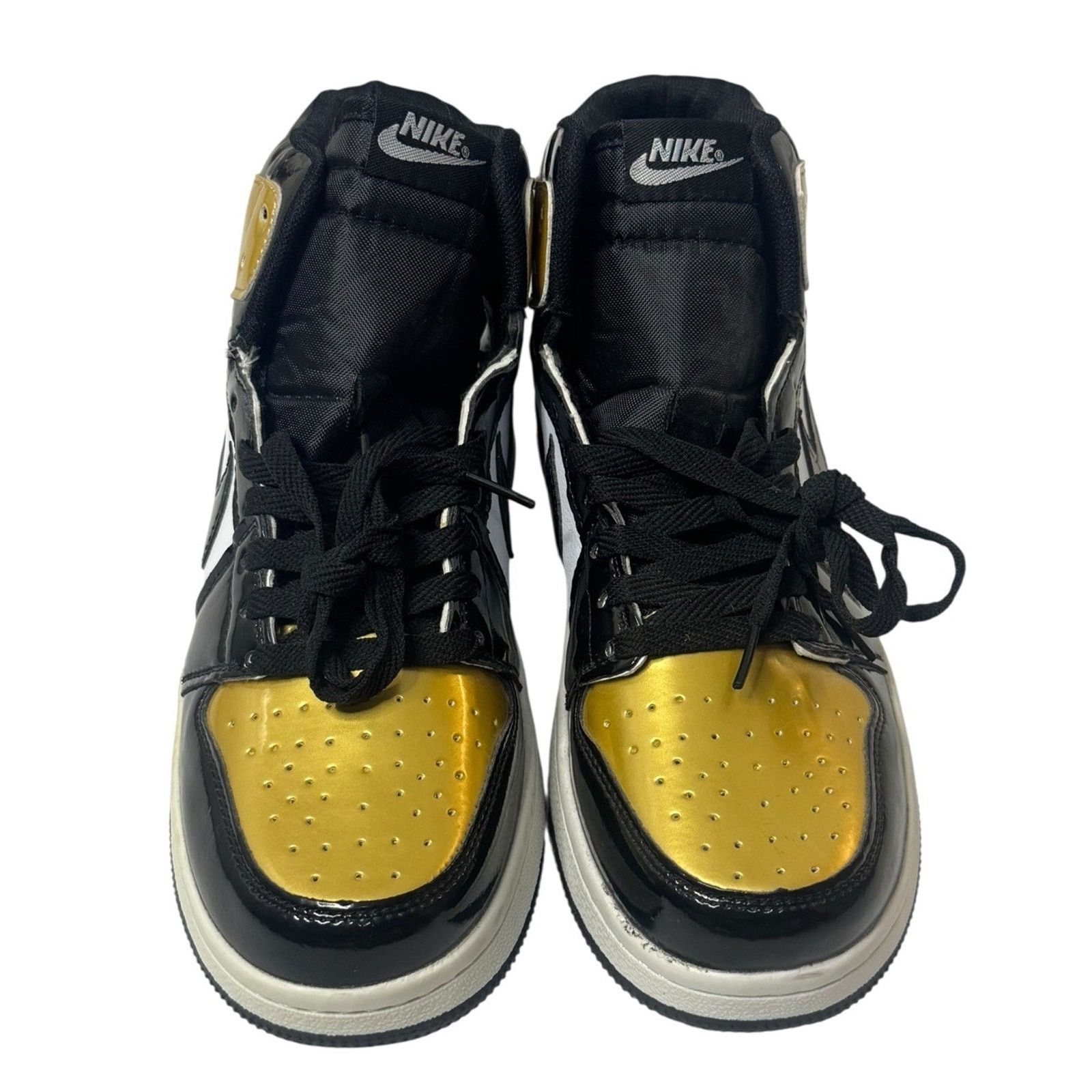 Nike NIKE Air Jordan 1 High Golf Gold Toe Retro Shoes DQ0660-002 Size US 8.5 / EU 41-42 - 4 Thumbnail