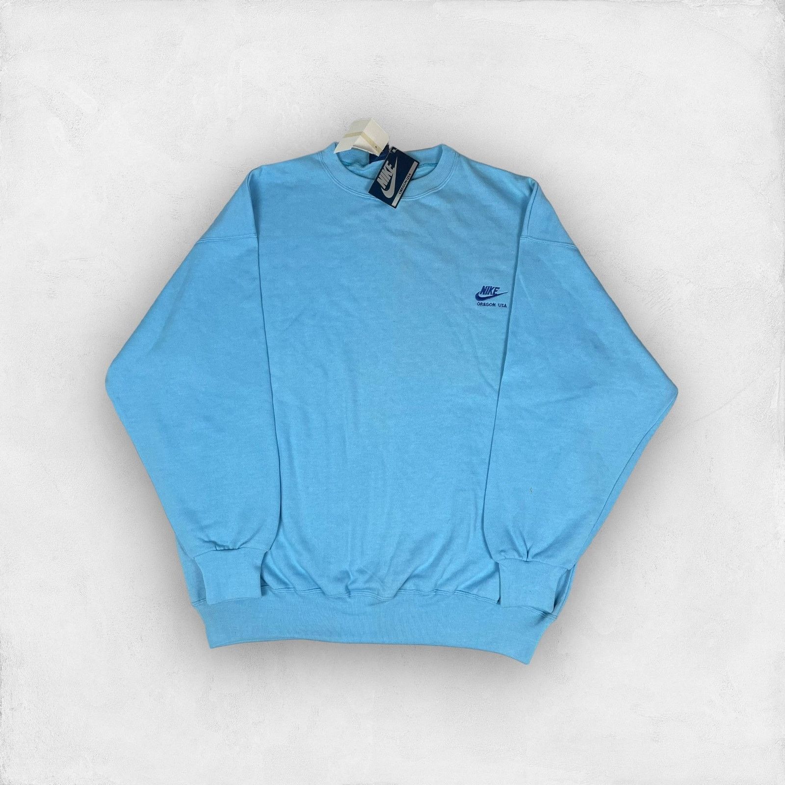 Nike × Vintage Nike Men Blue Cotton Oregon Crew Neck Pullover Sweatshirt XL Size US XL / EU 56 / 4 - 1 Thumbnail