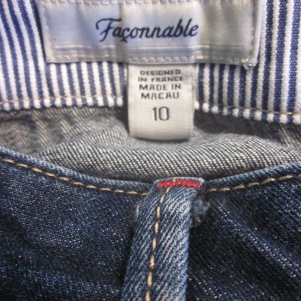 Faconnable Faconnable Womens Cropped Jeans Size 10 Size 32" / US 10 / IT 46 - 4 Thumbnail