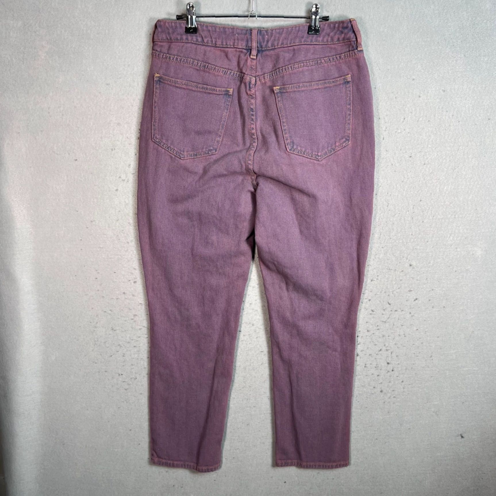 Pacsun PacSun Womens Denim Jeans High-Waisted Purple 29 Inseam 27 Cotton Straight Leg Adult Womens Size 29 Purple Vintage/90s Theme Mens Womens Girls? Size 29" - 2 Thumbnail