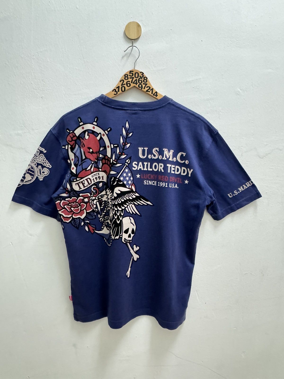 Tedman Vintage Tedman Sailor Teddy Lucky Red Devils Tee Size US M / EU 48-50 / 2 - 1 Thumbnail