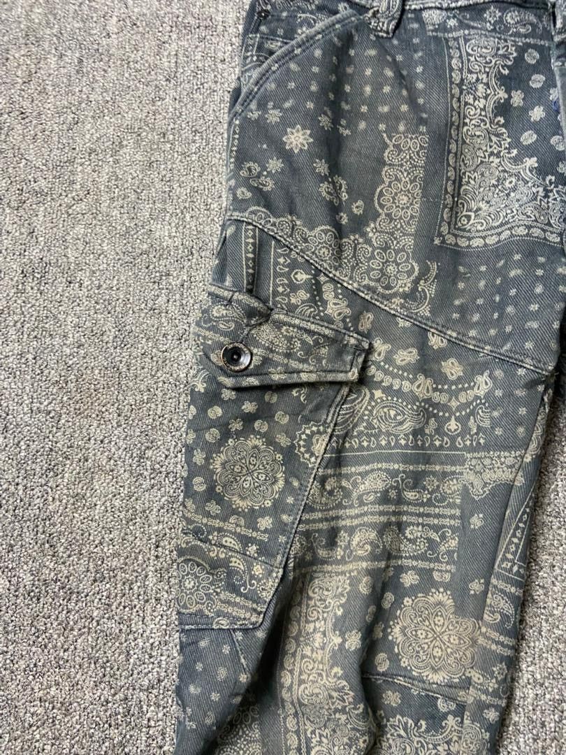 Japanese Brand Fieldcore Cargo Pants with Bandana Pattern (198) Size US 32 / EU 48 - 12 Thumbnail