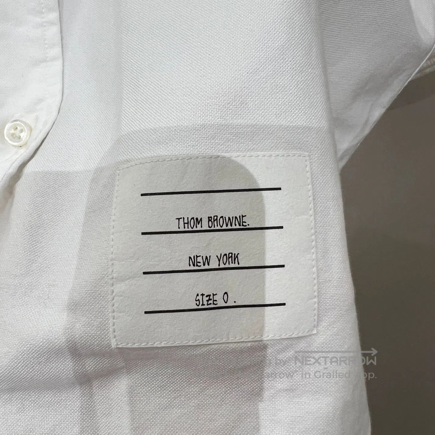 Thom Browne THOM BROWNE White 4-Bar Sleeve Shirt. Size US S / EU 44-46 / 1 - 4 Thumbnail