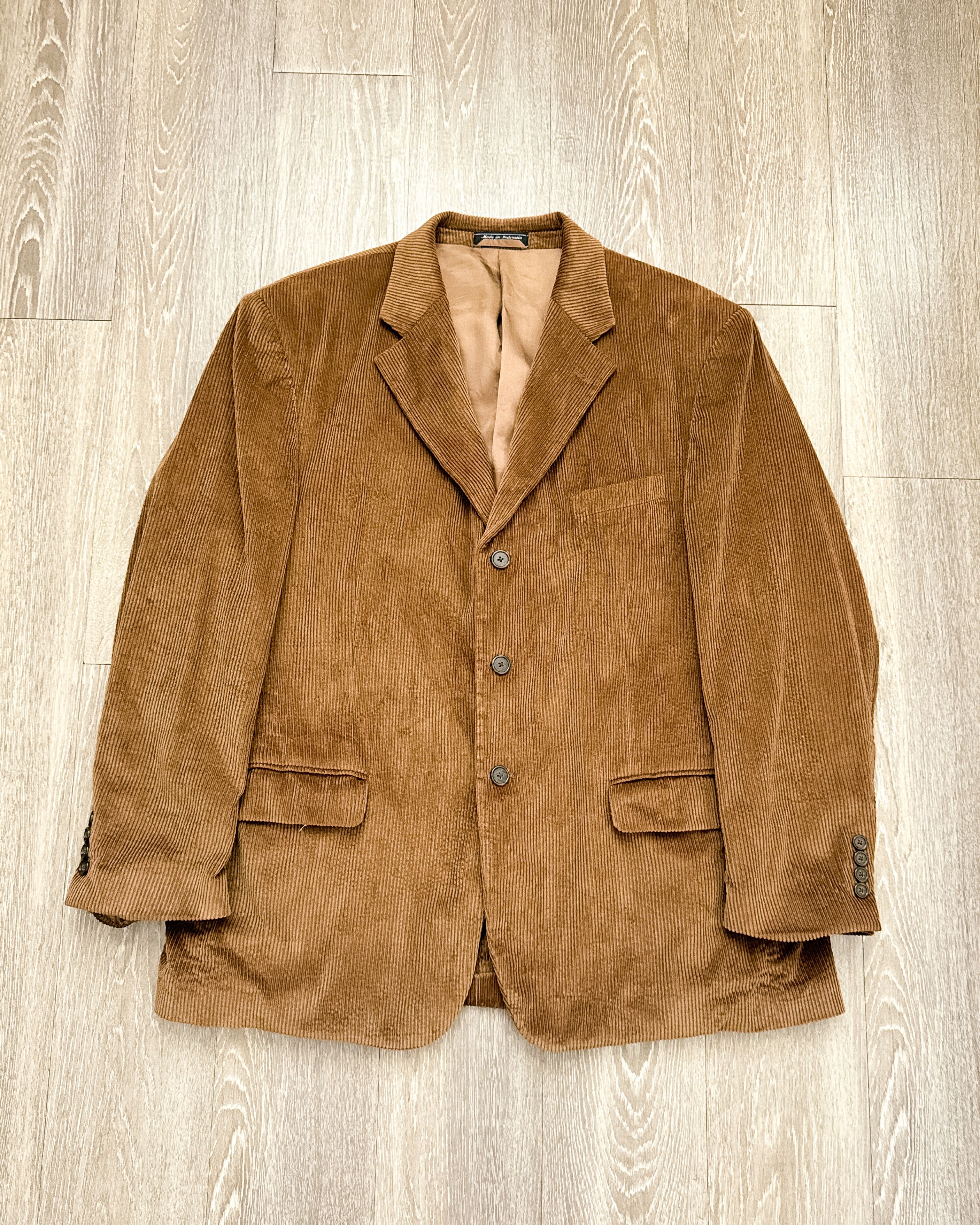 Vintage Vintage 2000s Coconut Grove Corduroy Blazer Brown Men's 44S Size 44S - 1 Thumbnail