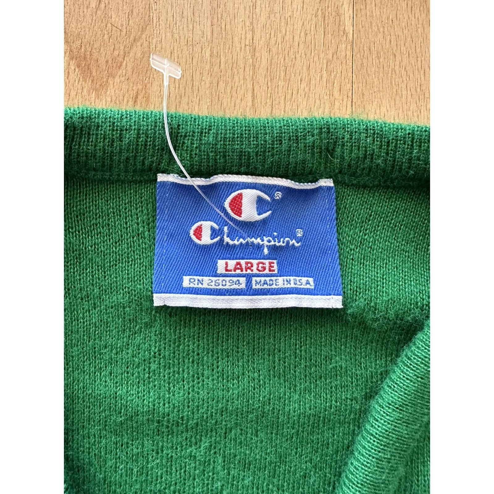 Champion VINTAGE NEW YORK JETS CHAMPION SWEATSHIRT 1980s Mens Large Vneck Green NFL NWOT Size US L / EU 52-54 / 3 - 3 Thumbnail