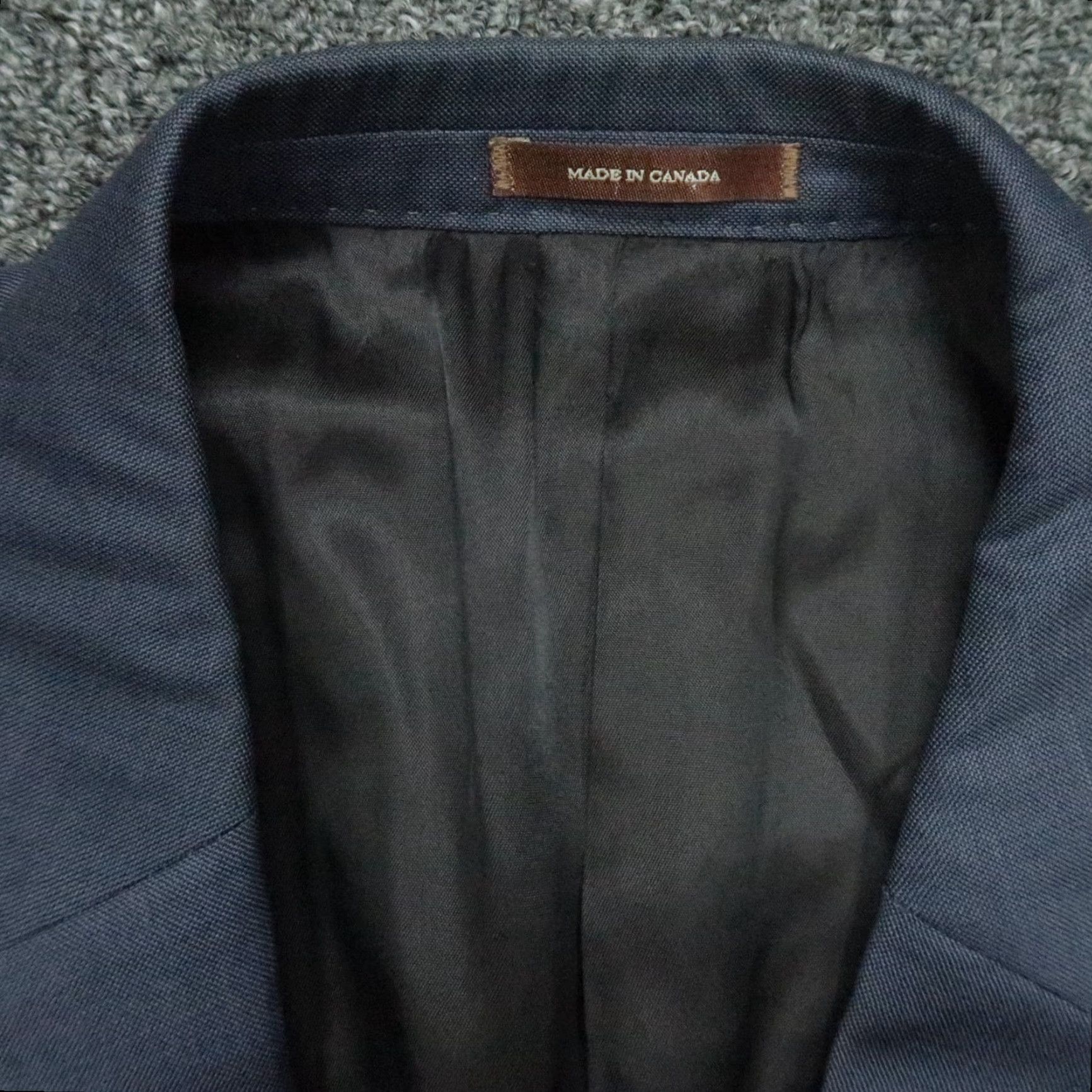 Peter Millar Peter Millar Blazer Mens 46R Blue Wool Double-Vented Jacket Coat Notch Lapel Regular Fit- 2 Piece Casual Business Wedding Blazer Mens Size 46R - 3 Thumbnail