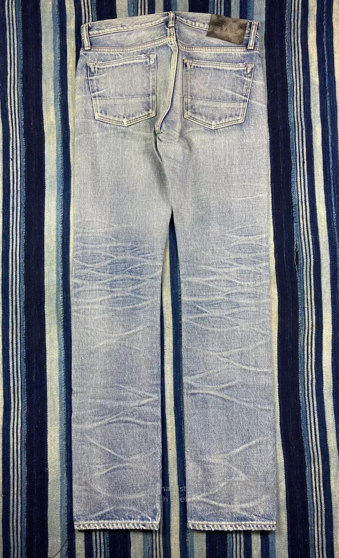 Fabric Brand & Co. distressed raw wash denim jeans by fabric-brand&co. Size US 29 - 2 Thumbnail