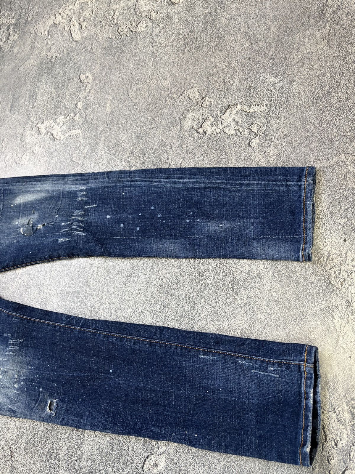 Dsquared2 DSQUARED2 Cool Guy Blue Distressed Paint Splash Jeans IT 44 Size US 29 - 16 Thumbnail