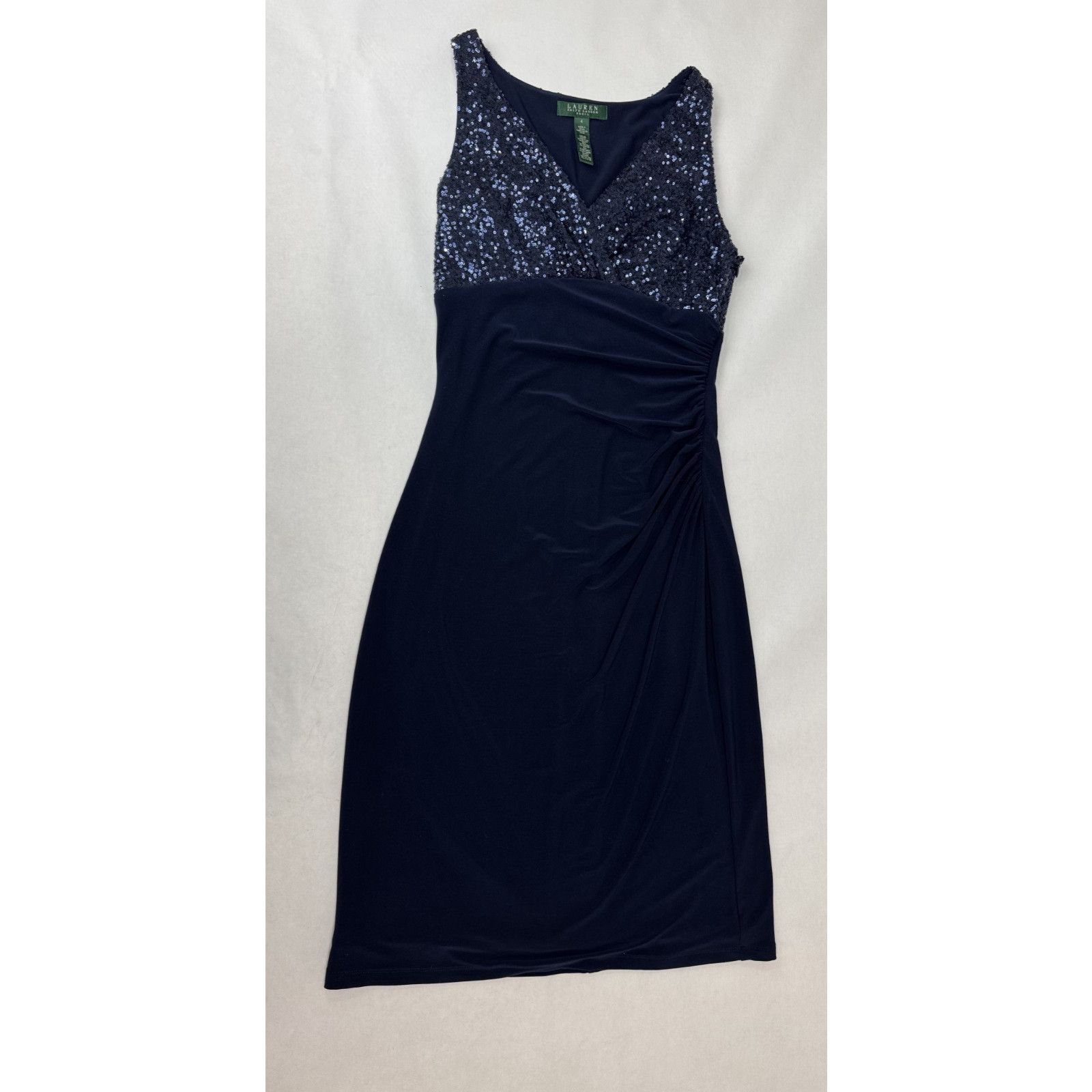 Lauren Ralph Lauren Vintage Lauren Ralph Lauren Dress Navy Cocktail Sheath 4 Size S / US 4 / IT 40 - 3 Thumbnail