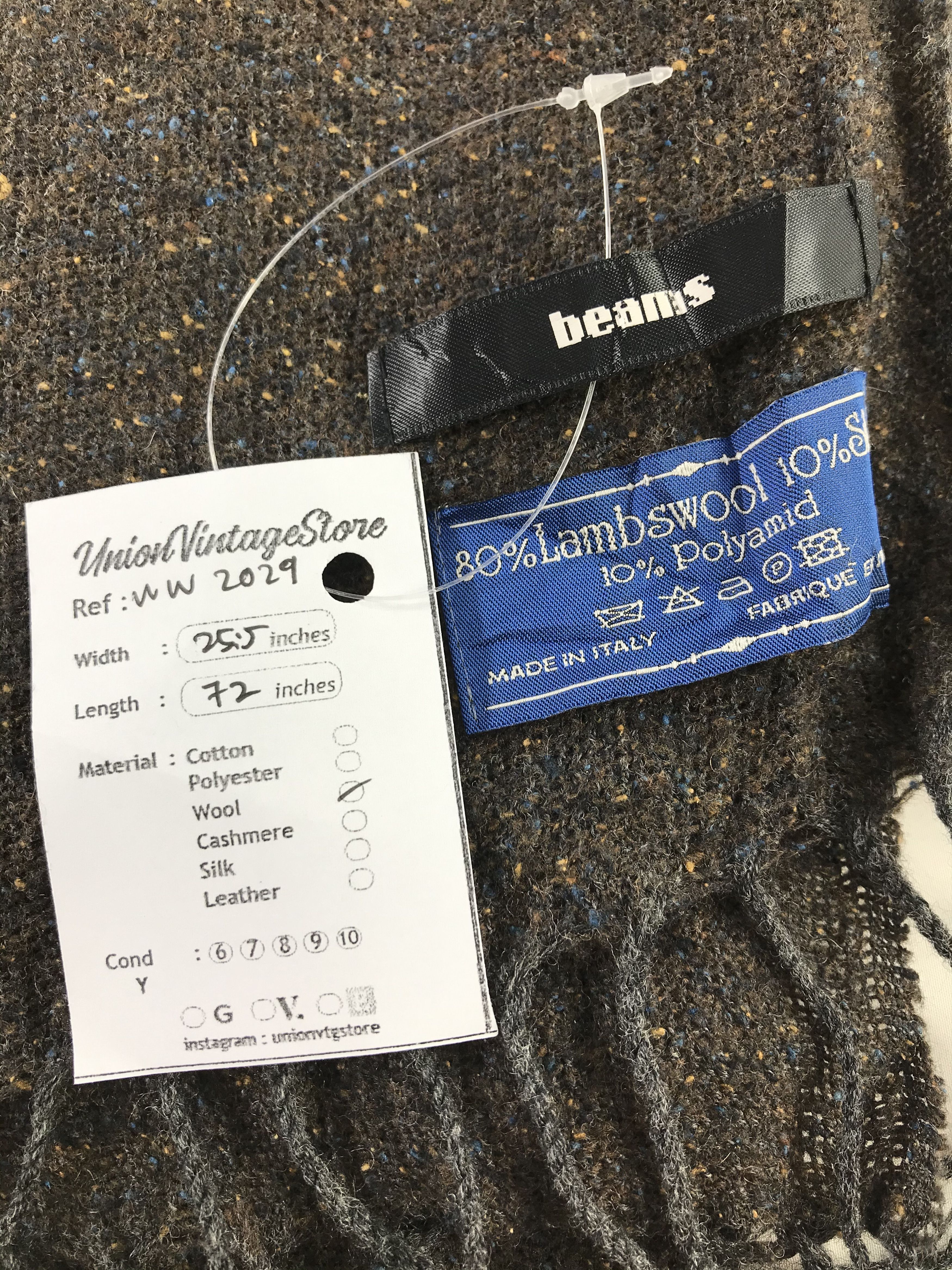 Beams Plus × Vintage Beams Plus Scarf / Muffler / Neckwear - WW2029 Size ONE SIZE - 5 Thumbnail